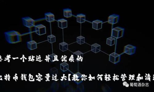 思考一个贴近并且优质的
比特币钱包容量过大?教你如何轻松管理和清理