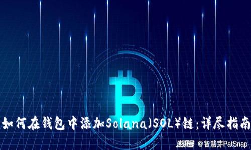 如何在钱包中添加Solana(SOL)链:详尽指南